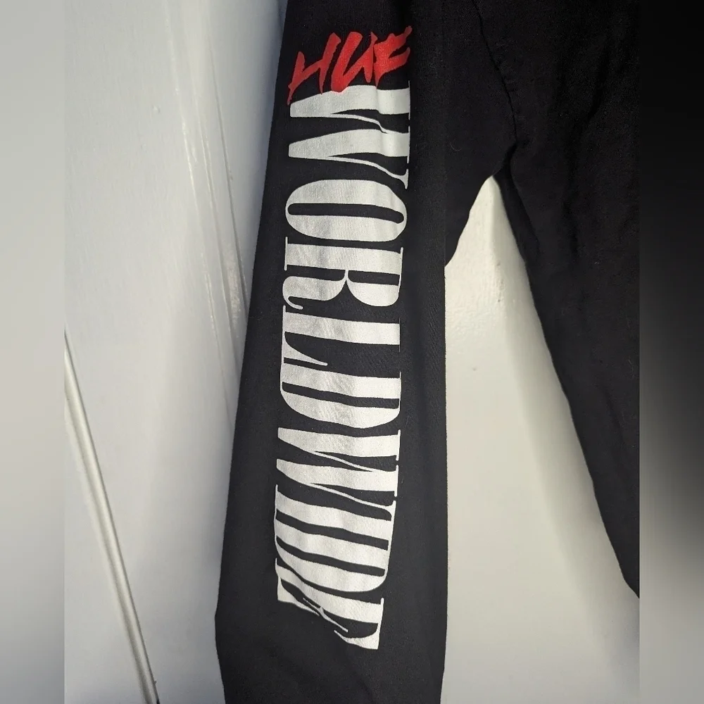 Huf Worldwide Long Sleeve Graphic Tshirt Mens XL
